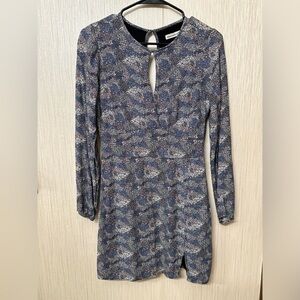 Abercrombie & Fitch Fit to Flatter Blue Floral Mini Dress-S
